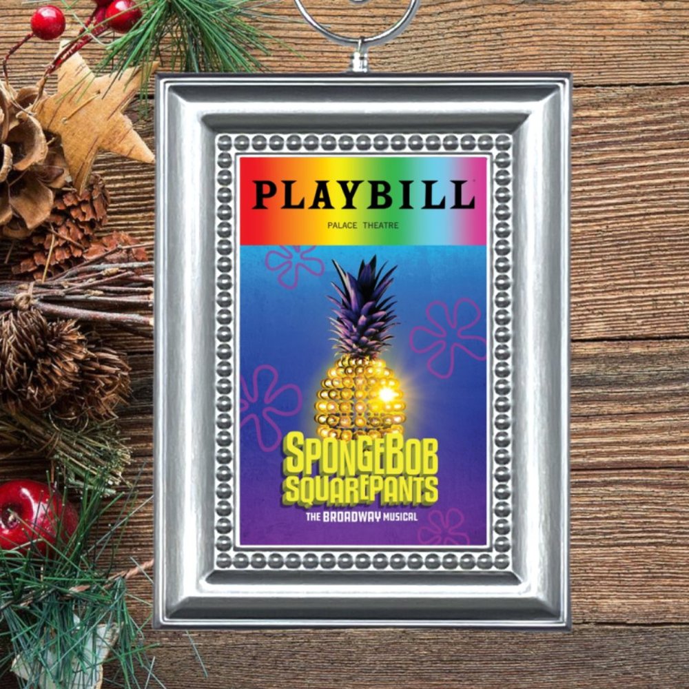Spongebob Squarepants Broadway Musical Playbill Christmas Tree Ornament